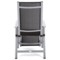 Zestaw krzeseł ogrodowych aluminiowych Ibiza Relax Silver / Black