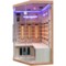 Sauna infrared narożna EA2CRS z panelami solnymi
