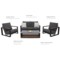Meble ogrodowe aluminiowe San Marco Grey / Grey Melange