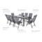 Meble ogrodowe aluminiowe Ibiza 185 cm Grey / Window Grey 8+1