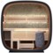 Sauna fińska zewnętrzna Leil® Saunas Round Cube Mini 2.0 4-osobowa