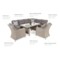 Narożnik technorattanowy prawy Alicante Beige / Beige Melange
