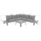 Narożnik ogrodowy aluminiowy Monako Dark Grey / Grey