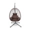 Fotel wiszący kokon Lugo Black / Brown