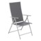 Zestaw krzeseł ogrodowych metalowych Casablanca Silver / Grey