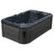 Wanna ogrodowa z hydromasażem Aquess Zenya 1201 3-osobowa Dark Stone / Grey