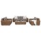 Meble ogrodowe technorattanowe Umbria Beige / Taupe Melange
