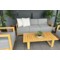 Meble ogrodowe aluminiowe Lyon Teak / Fog Grey