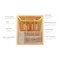 Sauna infrared Nordum Solea 4-osobowa naturalna