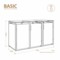Zabudowa kosza śmietnikowego TOP BOX Basic 3 x 120 l