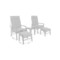 Meble ogrodowe aluminiowe Morton Dark Grey / Grey Melange