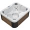 Wanna ogrodowa z hydromasażem Aquess Zenya 2001 Grey / Brown 4-osobowa