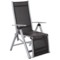 Zestaw krzeseł ogrodowych Ibiza Relax Silver / Black ze stolikiem Cuba Silver