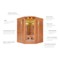 Sauna infrared narożna DH3CS z panelami solnymi