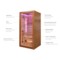 Sauna infrared Nordum Solea 1-osobowa Smart brązowa II. gatunek
