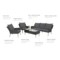 Meble ogrodowe technorattanowe Almeria Grey / Grey Melange