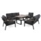 Zestaw mebli aluminiowych Turyn Dark Grey / Grey Melange