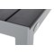 Meble ogrodowe aluminiowe Ibiza 150 cm Silver / Black 6+1