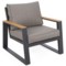 Meble ogrodowe aluminiowe Rimini Dark Grey / Beige Melange
