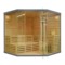 Sauna fińska narożna EA5 Grey z piecem
