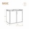 Zabudowa kosza śmietnikowego TOP BOX Basic 2 x 240 l
