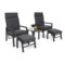 Meble ogrodowe aluminiowe Morton Dark Grey / Grey Melange