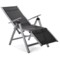 Zestaw krzeseł ogrodowych aluminiowych Ibiza Relax Silver / Black