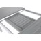 Meble ogrodowe aluminiowe Venosa Silver / Grey 10+1