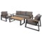 Meble ogrodowe aluminiowe Rimini Dark Grey / Beige Melange
