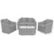 Meble ogrodowe technorattanowe Modena Silk Grey / Melange