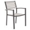 Krzesło aluminiowe Lorenzo Black / Grey