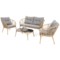 Meble ogrodowe technorattanowe Toskania Beige / Light Grey