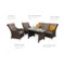 Meble ogrodowe technorattanowe Alicante Brown Mat / Brown Melange