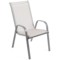 Krzesło ogrodowe metalowe Sevilla Silver / Ecru