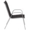 Krzesło ogrodowe metalowe Toscana Silver / Black