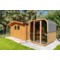 Sauna fińska zewnętrzna Hanscraft Quadra X 211 x 188 cm