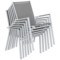 Meble ogrodowe aluminiowe Venosa Atella Light Grey / Medium Grey 10+1
