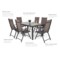 Meble ogrodowe aluminiowe Ibiza 150 cm Grey / Taupe 6+1