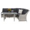 Narożnik technorattanowy prawy Alicante Light Grey / Grey Melange