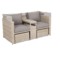 Sofa ogrodowa z baldachimem Michigan Beige / Beige Melange