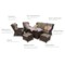 Meble ogrodowe technorattanowe Memfis Brown Mat / Brown Melange