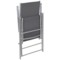 Zestaw krzeseł ogrodowych metalowych Casablanca Silver / Grey