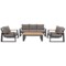 Meble ogrodowe aluminiowe Rimini Dark Grey / Beige Melange