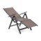 Zestaw krzeseł ogrodowych Ibiza Relax Grey / Taupe ze stolikiem Cuba Grey