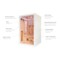 Sauna infrared EA2RS White z panelami solnymi 2-osobowa
