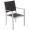 Krzesło ogrodowe aluminiowe Corfu Silver / Black