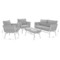 Meble ogrodowe technorattanowe Tasos Cream / Latte