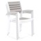 Krzesło aluminiowe Lorenzo White / Grey