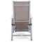Zestaw krzeseł ogrodowych aluminiowych Ibiza Relax Silver / Taupe