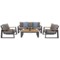 Meble ogrodowe aluminiowe Rimini Dark Grey / Beige Melange